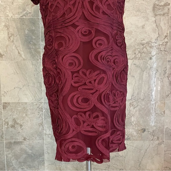 JS Collections Soutache Mesh Lace Cocktail Dress - Picture 3 of 7